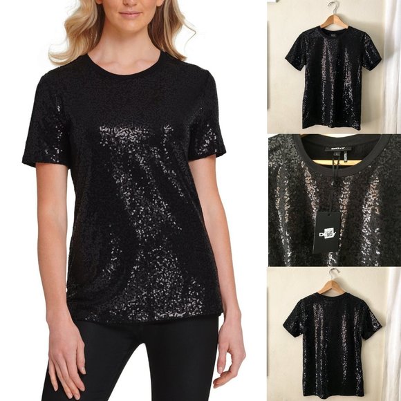 DKNY Navy Sparkle Tee